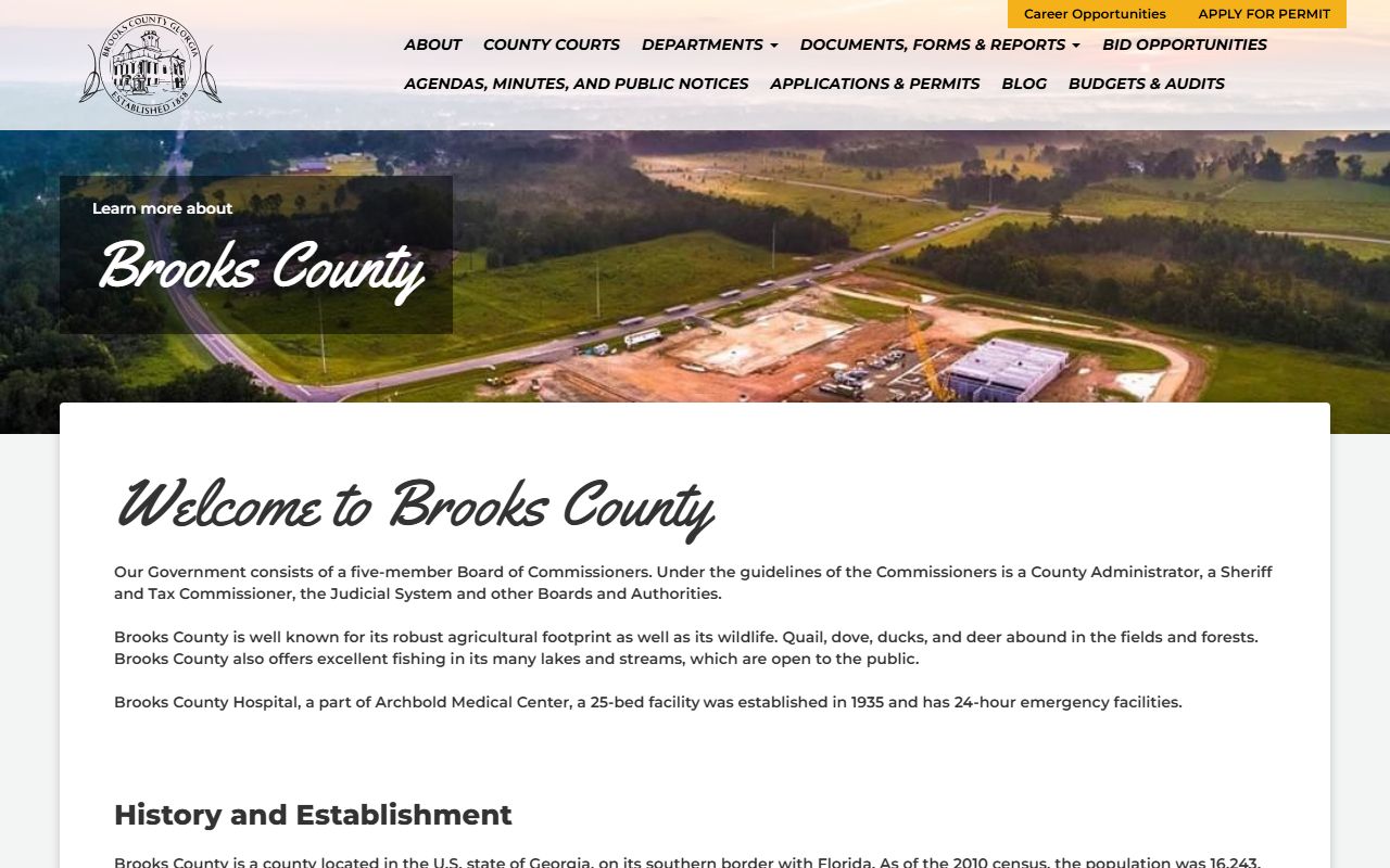 Brooks County court records courthouse history source