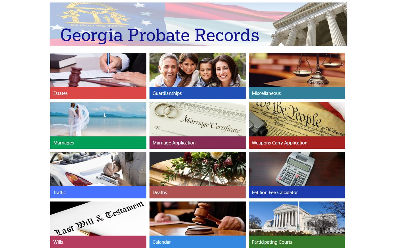 Brooks County probate records Georgia Probate Records portal